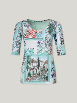 T-Shirt aus Baumwolle mit Print