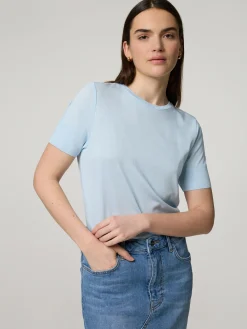 T-Shirt aus Feinstrick