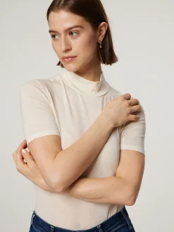 T-Shirt aus Feinstrick