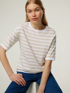 T-Shirt aus Feinstrick