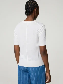 T-Shirt aus Feinstrick