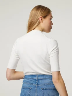 T-Shirt aus Feinstrick