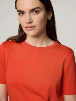 T-Shirt aus Feinstrick