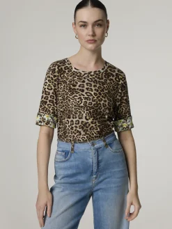 T-Shirt im Leo-Print