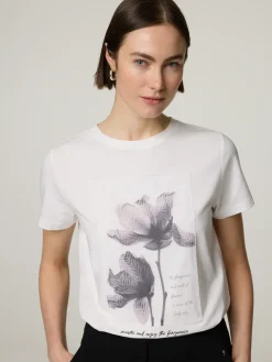 T-Shirt mit Baumwolle