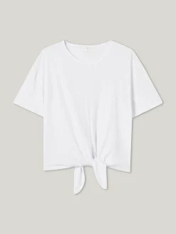 T-Shirt mit Knotendetail