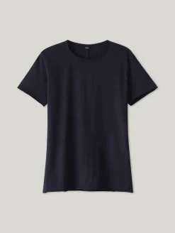 T-Shirt mit offenen Kanten R-NECK