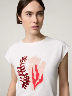 T-Shirt mit Pailletten