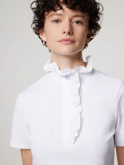 T-Shirt mit Rüschen