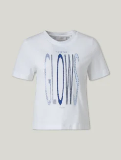 T-Shirt mit Strasssteinen