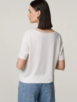 T-Shirt mit Strasssteinen