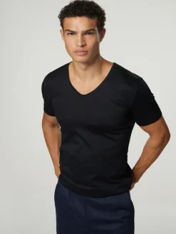 T-Shirt mit V-Ausschnitt SEA ISLAND