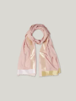 Tuch mit glänzenden Streifen