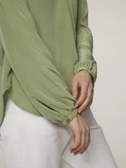 Tunikabluse aus Satin