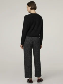 Tweed-Hose mit Pailletten MIA