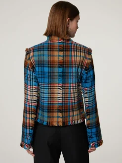 Tweedjacke aus Schurwolle