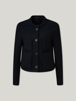 Tweedjacke mit Schurwolle