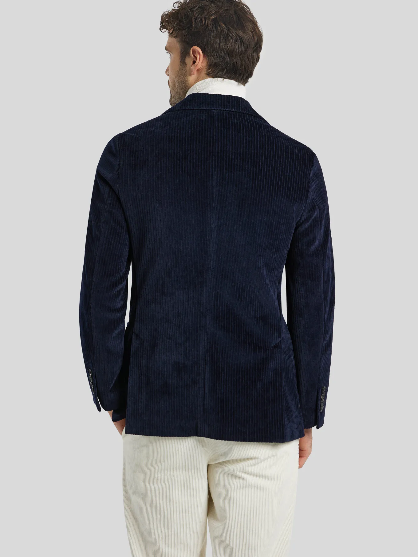 Veston aus Cord im Regular Fit