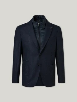 Veston mit abnehmbarer Blende