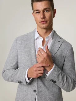 Veston mit Baumwoll-Mix