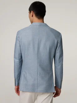 Veston mit Leinen im Slim Fit