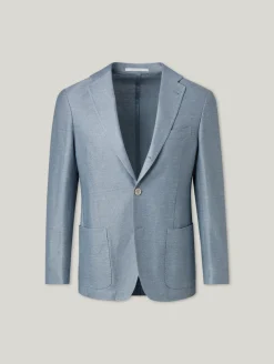 Veston mit Leinen im Slim Fit