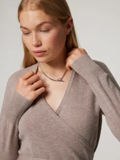 Wickelkleid aus Kaschmir