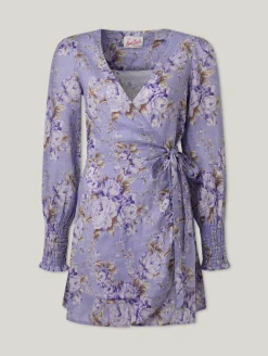 Wickelkleid aus Leinen