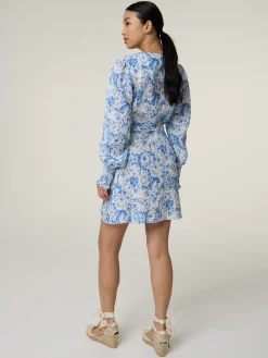 Wickelkleid aus Leinen