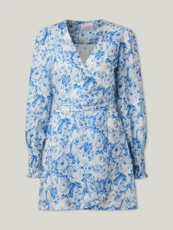 Wickelkleid aus Leinen