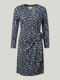 Wickelkleid mit Print