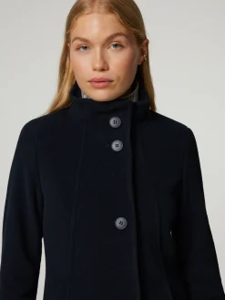 Wolljacke mit Stehkragen