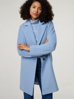 Wollmantel aus Alpaka-Mix