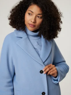 Wollmantel aus Alpaka-Mix