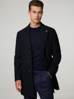 Wollmantel im Slim Fit