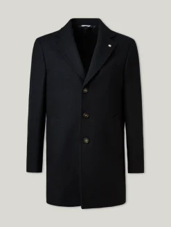 Wollmantel im Slim Fit