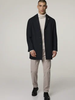 Wollmantel im Slim Fit