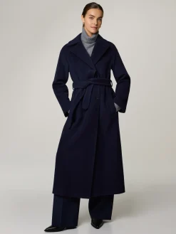 Wollmantel im Trench-Look