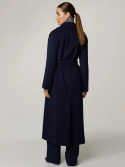 Wollmantel im Trench-Look