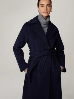 Wollmantel im Trench-Look