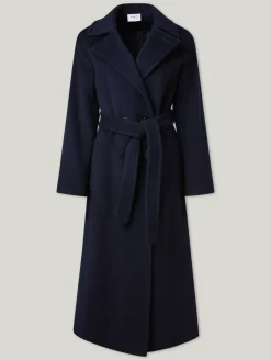 Wollmantel im Trench-Look