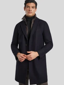 Wollmantel mit Blende CELLANO