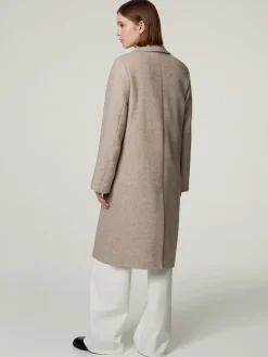 Wollmantel mit Muster