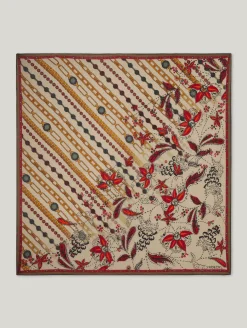 Wollschal mit Mixed Print