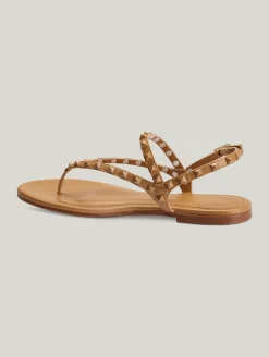 Zehentrenner-Sandalen mit Nieten