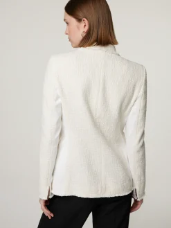 Zweireihiger Blazer aus Tweed